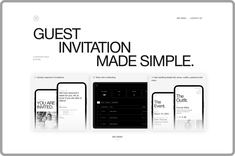 Wedding RSVP App Item Banner